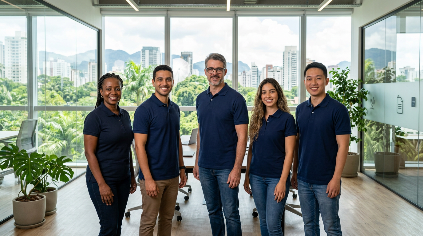 Polo Bordada ou DTF: Qual Uniforme Corporativo em Chapecó?